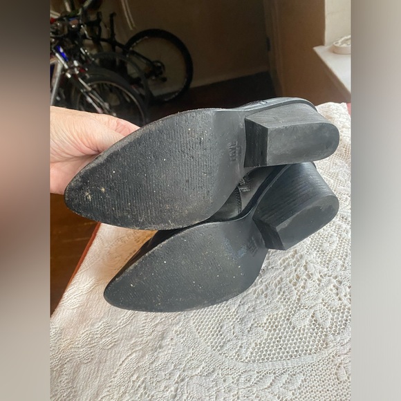 Frye Amado wedge bootie black leather size 8 - Picture 15 of 15